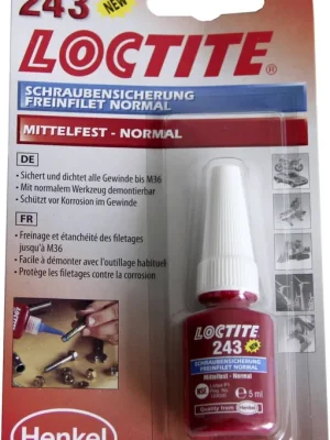 Loctite 243 zajištění šroubů Pevnost - střední 5ml Cenově Výhodný