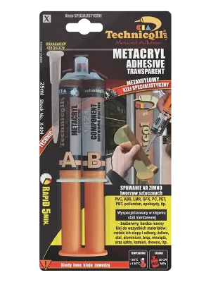 Doprava Zdarma Technicqll Metakrylátové lepidlo, bezbarvé 25ml