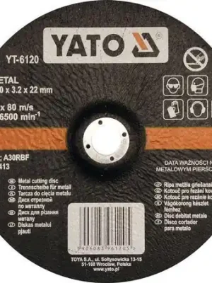 Yato Kotouč na řezání kovu 230 x 22 x 3,2 mm YT-6120 Nakupujte Hned