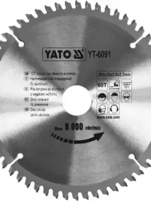 Aktuální Yato Kotouč na hliník 200 x 30 mm 60z YT-6091