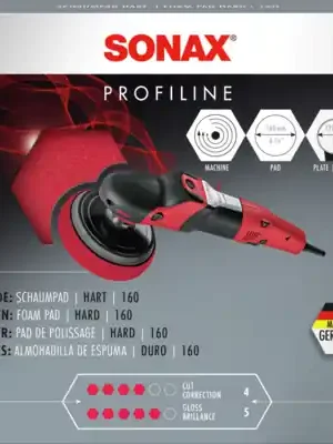 Originální Sonax 493100 Kotouč červený 160 mm - brusný tvrdý