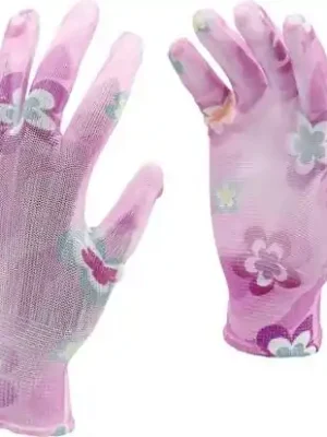 FLO 74125 Zahradní rukavice květy, růžové velikost 8 Nejprodávanější