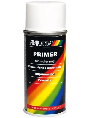 Barva základová 500ml - primer bílý / rychleschnoucí akrylový základní nátěr na dřevo / kov / hliník / sklo / kámen Top Prodej