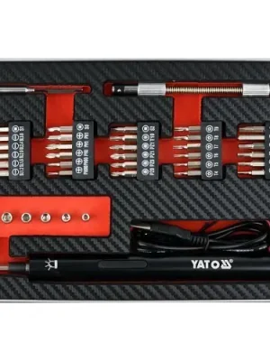 Tovární Cena Yato Přesný aku šroubovák 3,6V SET 39Ks YT-27930