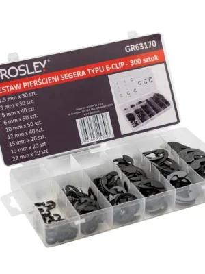 Grosley GR63170 Sada pojistných kroužků E-Clip - 300 Ks Cenová Bomba