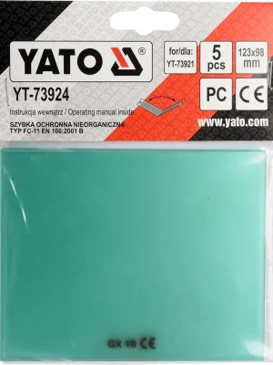 Yato Krycí sklo pro svářečskou přilbu YT-73921, sada 5ks YT-73924 Oblíbený