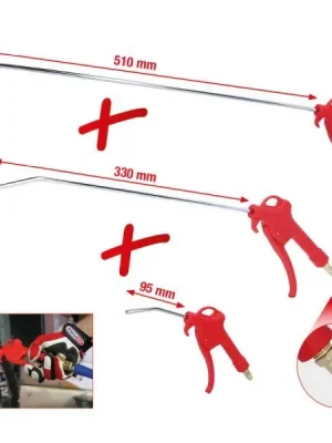 KS Tools Souprava pneumatické vyfukovací pistole, 3dílná, 95–510 mm 515.1921 Cenový Hit