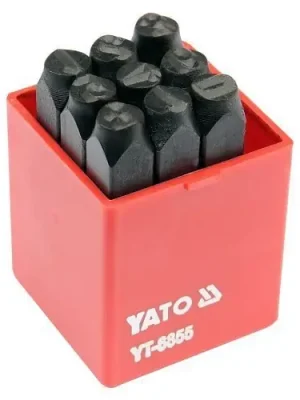 Nová Kolekce Yato Razidla číselná 8 mm 9 ks 0-9 YT-6855