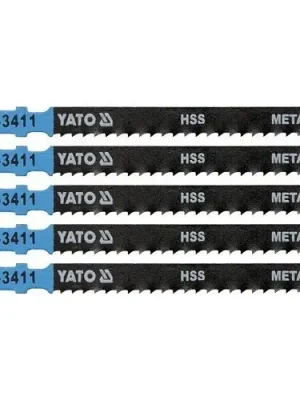 Yato List pilový do přímočaré pily 100 mm na kov TPI8 5 ks YT-3411 Cenový Hit