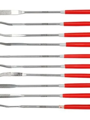 Autentický Yato Sada pilníků jehlových diamantových 3 x 140 mm 10 ks 25 mm YT-6145
