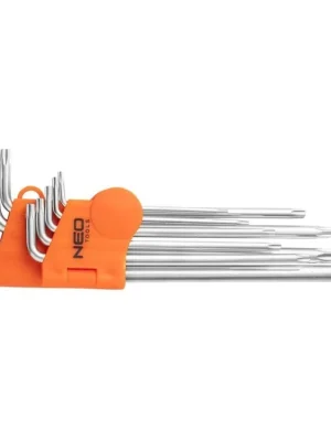 Neo Tools 09-526 Sada torx klíčů s magnetem T10-T50 | 9ks - NEO | CrV ocel Vrácení Zdarma