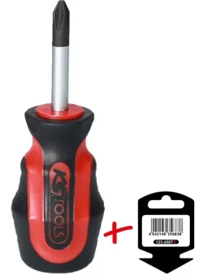 KS Tools Šroubovák ERGOTORQUEplus, krátký, PH2 Věšák 159.1026-E Finální Výprodej
