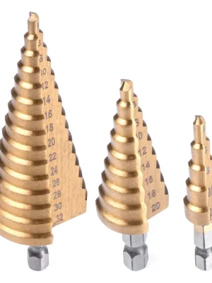 Nejprodávanější Amio 03271 Stupňovité vrtáky 3 ks sada