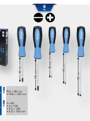 Poslední Šance Brilliant Tools BT031000 Sada šroubováků, 6-dílná, drážka, PH Phillips