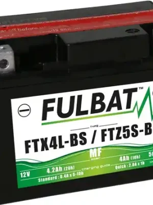 Bezúdržbová motocyklová baterie FULBAT FTX4L-BS (YTX4L-BS) Cenově Výhodný