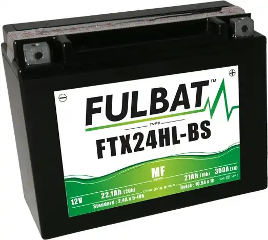 Bezúdržbová motocyklová baterie FULBAT FTX24HL-BS (YTX24HL-BS) Zlevněný