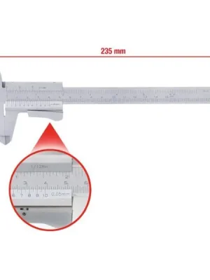 KS Tools Kapesní posuvné měřítko, 0–150 mm, 235 mm 300.0510 Vrácení Zdarma