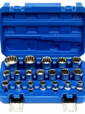 Magnus MGS13777 Nástrčné hlavice 12-hranné 8-32mm E-TORX E10 - E24, cálové a metrické Akční Cena