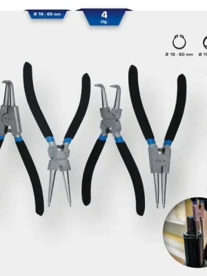 Ověřený Brilliant Tools BT067000 Souprava kleští na Seegerovy kroužky, 4dílná, 175 mm