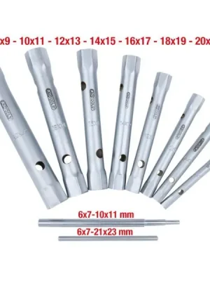 Výhodná Nabídka KS Tools Souprava trubkových nástrčných klíčů, 10dílná, 6x7–20x22 mm 518.0900