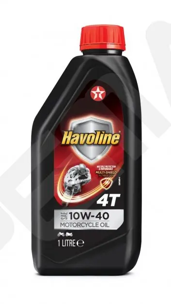 Finální Výprodej Motorový olej Texaco Havoline Motorcycle Oil 4T 10W-40, 1L