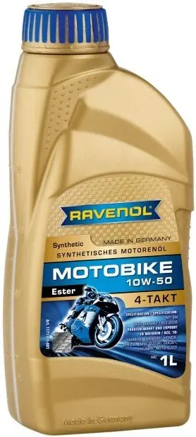 Motorový olej Ravenol Motobike Ester 4T 10W-50, 1L Super Cena