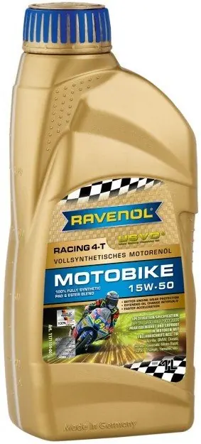 Koupit Online Motorový olej Ravenol Racing Motobike 4T 15W-50, 1L