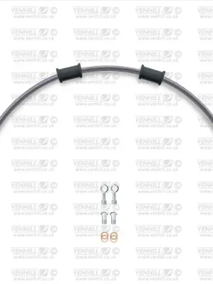 Hadice zadní brzdy Venhill POWERHOSEPLUS HON-10004R-CB (1 hadice v sadě) karbonové hadice, chromové koncovky Kup Teď