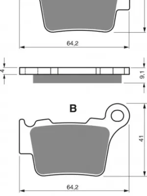 Brzdové destičky GOLDFREN 191 S33 OFF-ROAD REAR Objednat Nyní