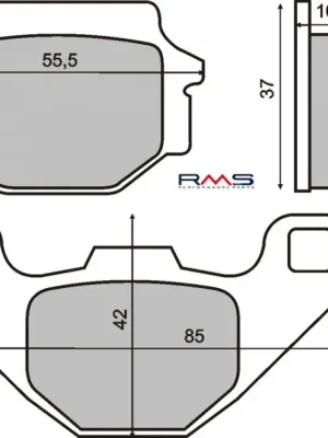 Bezpečná Platba Brzdové destičky RMS 225101200 organické