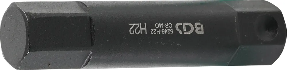 Oblíbený BGS 5246-H22, Bit | Délka 100 mm | pohon vnější šestihran 22 mm | vnitřní šestihran 22 mm