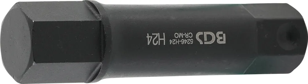 BGS 5246-H24, Bit | Délka 100 mm | pohon vnější šestihran 22 mm | vnitřní šestihran 24 mm Aktuální