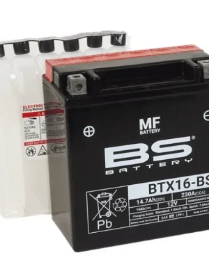 Víkendová Akce Bezúdržbová motocyklová baterie BS-BATTERY BTX16-BS (YTX16-BS)