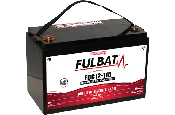 Bezúdržbová motocyklová baterie FULBAT 593024 FDC12-115 (700.593024) Doprava Zdarma