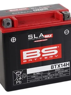 Továrně aktivovaná motocyklová baterie BS-BATTERY 300887 BTX14H (FA) (YTX14H (FA)) SLA MAX (700.300887) Speciální Cena