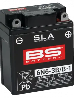 Přímo Od Výrobce Továrně aktivovaná motocyklová baterie BS-BATTERY 700.300917 6N6-3B/B-1 (FA)