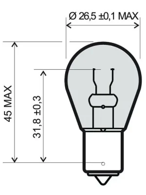 Výhodná Nabídka Žárovka RMS 246510191 12V 21W , P21W BA15S bílá