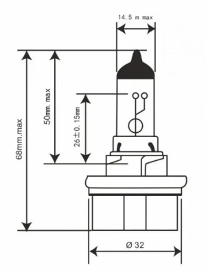 Aktuální Žárovka RMS 246510745 12V 35/30W, HS5 bílá