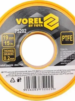 Tovární Cena Vorel 75202 Páska teflonová 19 x 0,2mm 15m