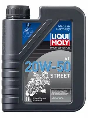 Motorový olej Liqui Moly Motorbike 4T Street 20W-50, 1L Must-Have