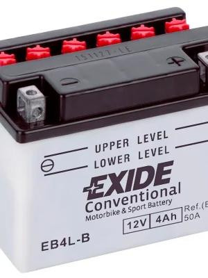 Levný Motobaterie Exide Bike Conventional 12V, 4Ah, EB4L-B