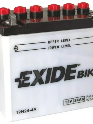Motobaterie Exide Bike Conventional 12V, 24Ah, 12N24-4A Nová Kolekce