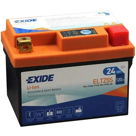 Akce Motobaterie Exide Bike Li-Ion 12V, 2Ah, 120A, 24Wh, ELTZ5S