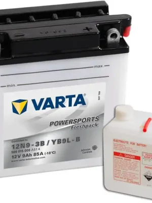Dokud Zásoby Vydrží Motobaterie Varta Powersports Freshpack 12V, 9Ah, 12N9-3B