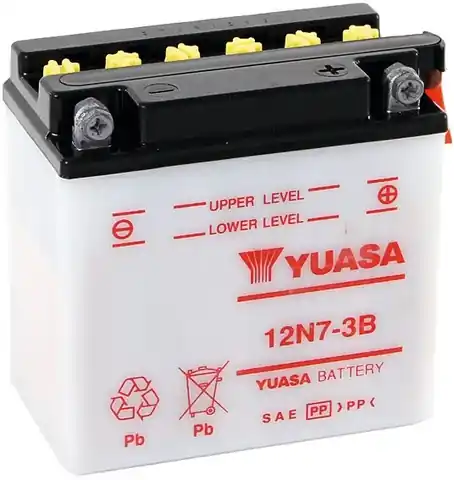 Nejlepší Cena Motobaterie Yuasa Standard 12V, 7Ah, 70A, 12N7-3B