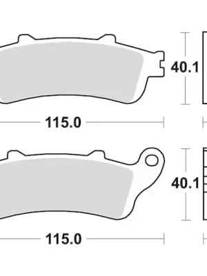 Hit Sezóny brzdové destičky, BRAKING (semi-metalická směs SM1) 2 ks v balení