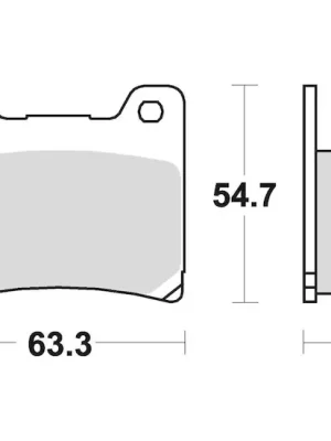 brzdové destičky, BRAKING (semi-metalická směs SM1) 2 ks v balení Objednat Nyní