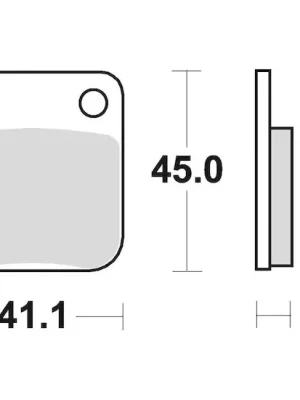 Speciální Cena brzdové destičky, BRAKING (semi-metalická směs SM1) 2 ks v balení