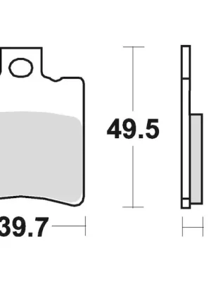 Výprodej brzdové destičky, BRAKING (semi-metalická směs SM1) 2 ks v balení