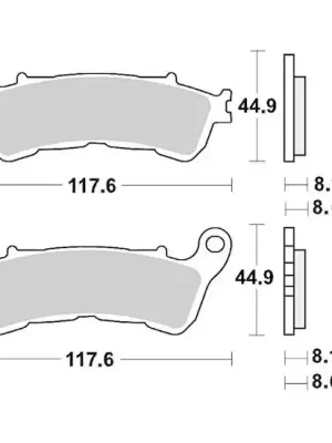 Must-Have brzdové destičky, BRAKING (sinterová směs CM55) 2 ks v balení